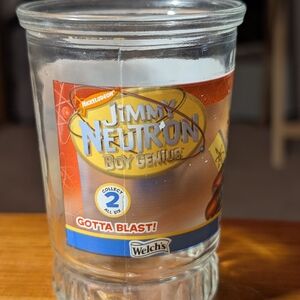 Nickelodeon Jimmy Neutron Boy Genius Glass - Clear and Red